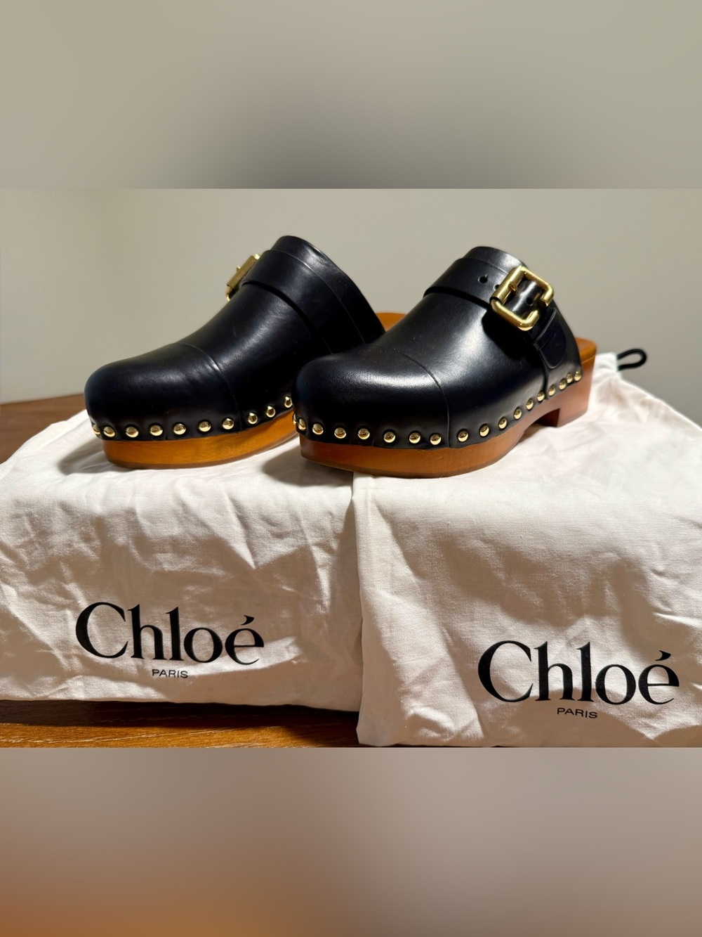 Chloé Women's Jeannette Clogs NWT - Picture 3 of 13